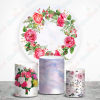 Rosas Fundas de tela sublimada para cilindros backdrop