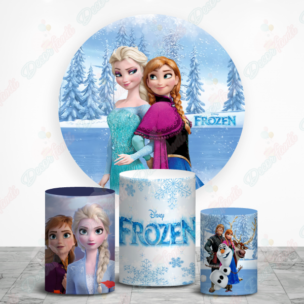 Frozen Fundas de tela sublimada para cilindros backdrop