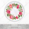 Rosas Fundas de tela sublimada para cilindros backdrop