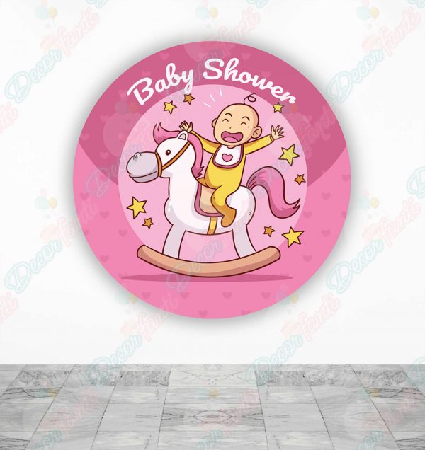 Baby Shower Caballo Rosa