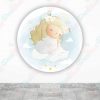 Baby Shower Angel Fundas tela sublimada para cilindros