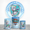 Paw patrol Everest tela sublimada para cilindros Backdrop