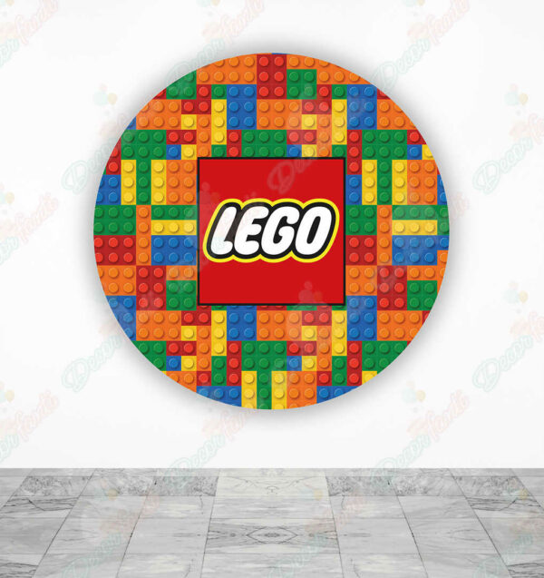 Lego tela sublimada para cilindros Backdrop