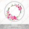 Corona con Flores Acuarela fundas cilindros backdrop