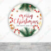 Feliz Navidad fundas cilindros backdrop