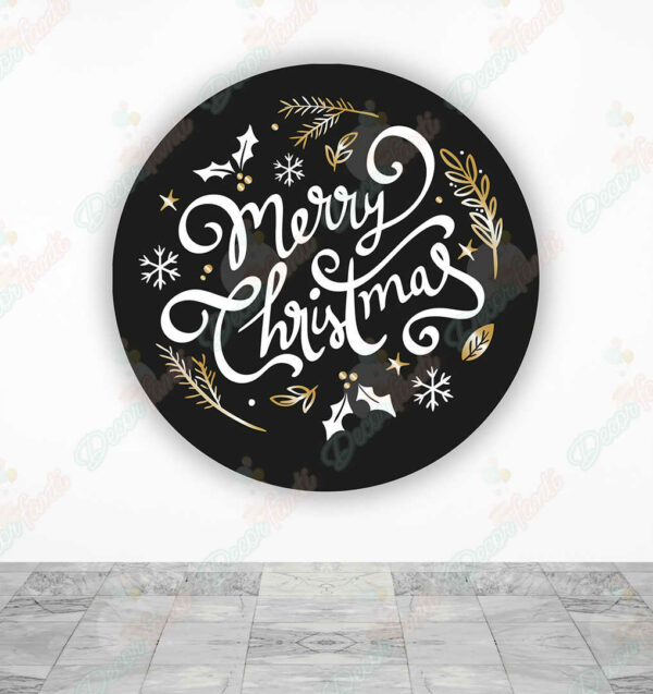 Feliz Navidad fundas cilindros backdrop