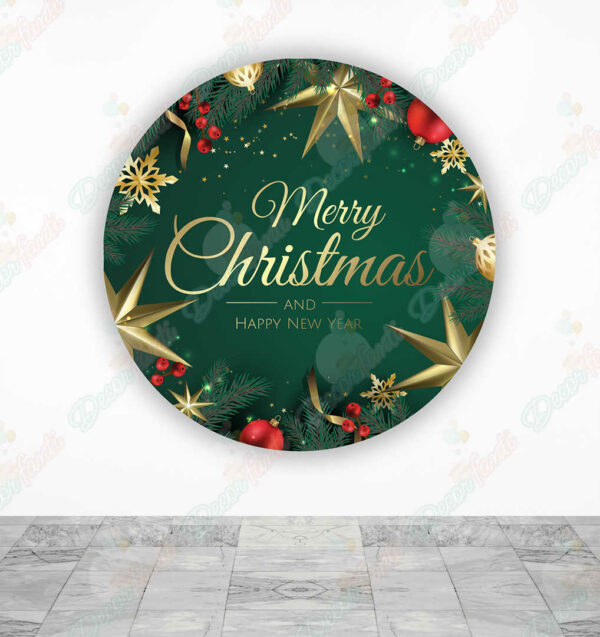 Feliz Navidad fundas cilindros backdrop