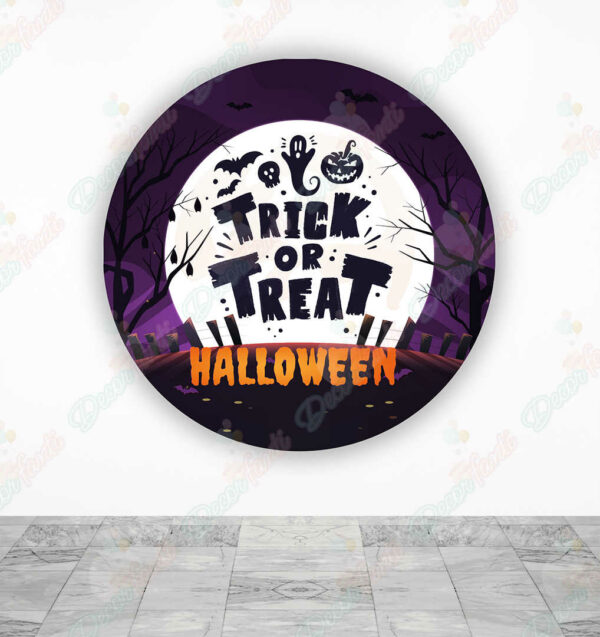 Trick or Treat Halloween fundas cilindros backdrop