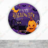 Halloween Gato y calabaza fundas cilindros backdrop